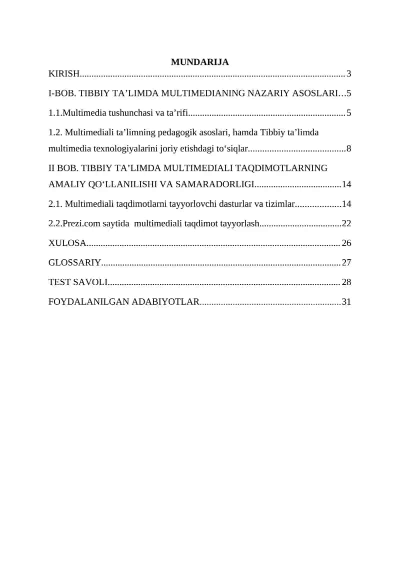 TIBBIY TA’LIMDA MULTIMEDIALI TAQDIMOTLARNING AMALIY QO‘LLANILISHI 1