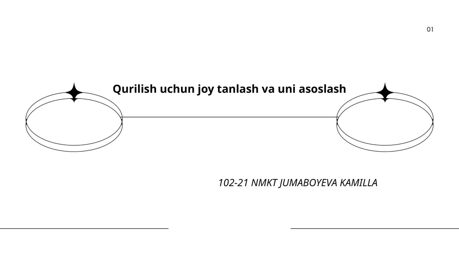 Qurilish uchun joy tanlash va uni asoslash 1