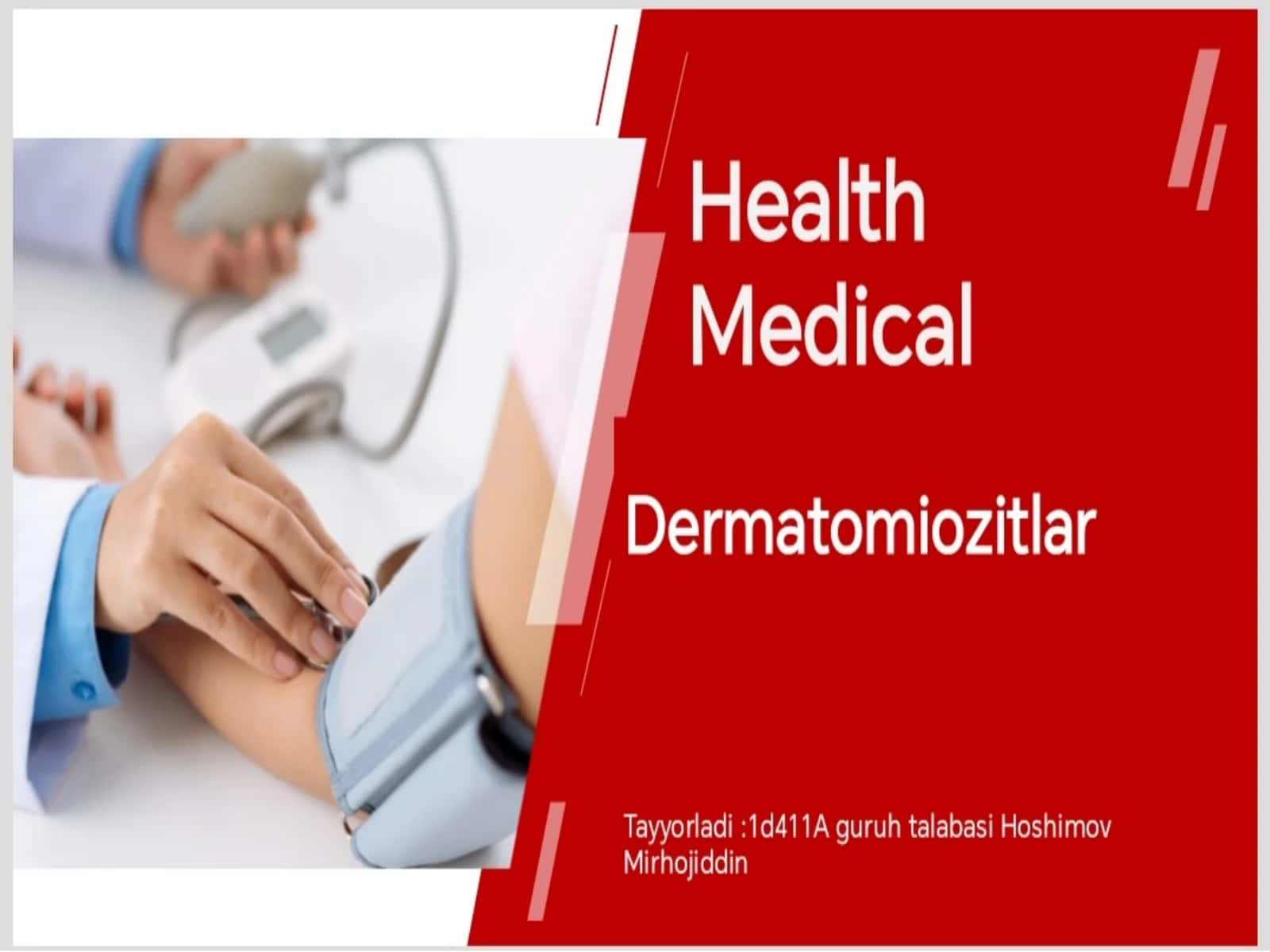 Pediatriyada Dermatomiozitlar 1