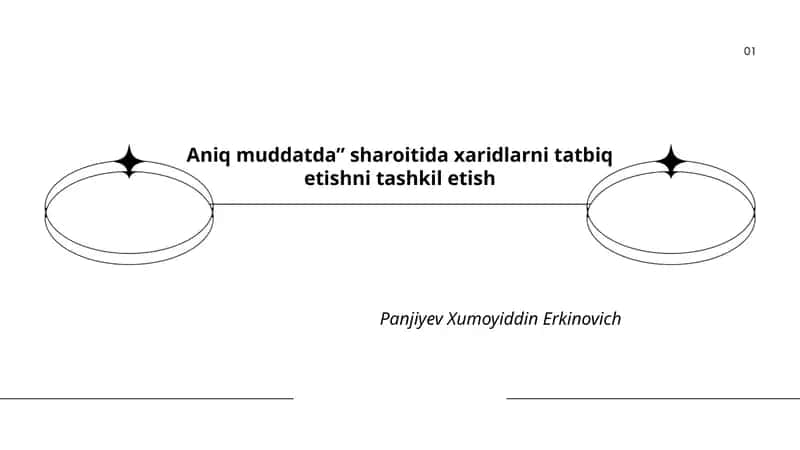 Aniq muddatda” sharoitida xaridlarni tatbiq etishni tashkil etish 1