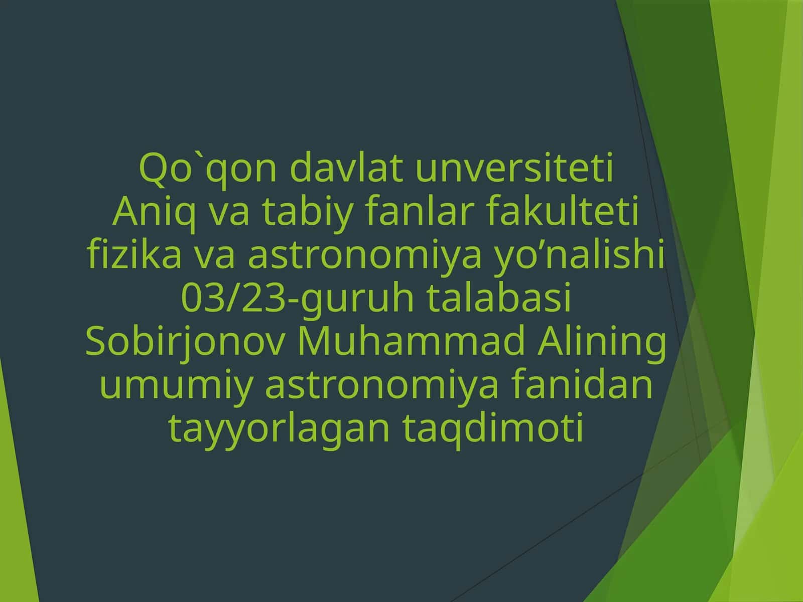 Yer - Oytizimi. Yerning fizik tabiati. Oyning fizik tabiati. Yer bilan bog‘liq ekologik muammolar. Yertipidagi sayyoralar (Merkuriy, Venéra va Mars) 1