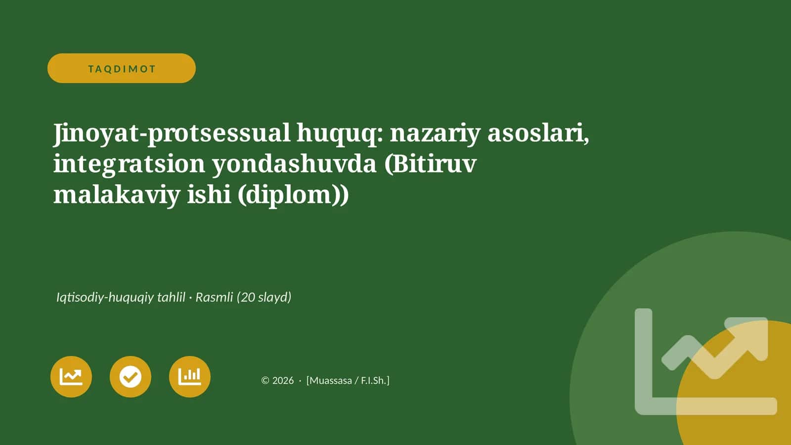 Jinoyat-protsessual huquq: nazariy asoslari, integratsion yondashuvda (Bitiruv malakaviy ishi (diplom)) 1