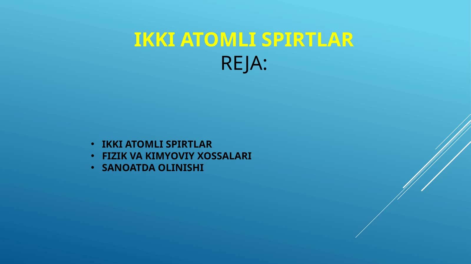 Ikki atomli spirtlar 1