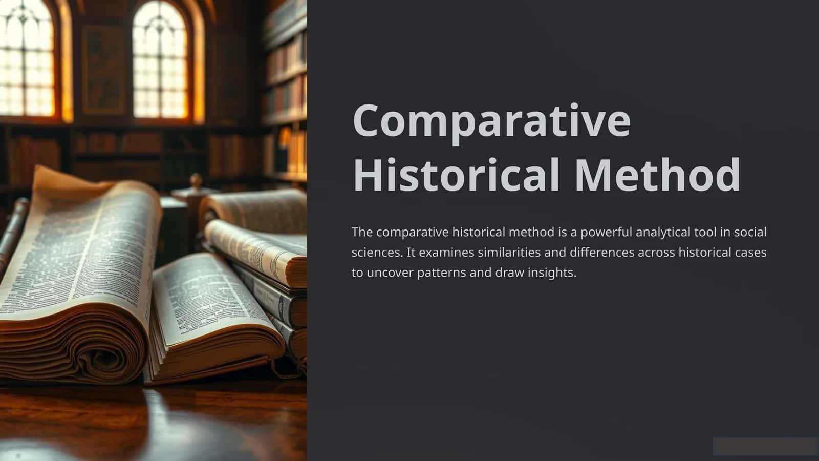 Comparative Historical Method 1