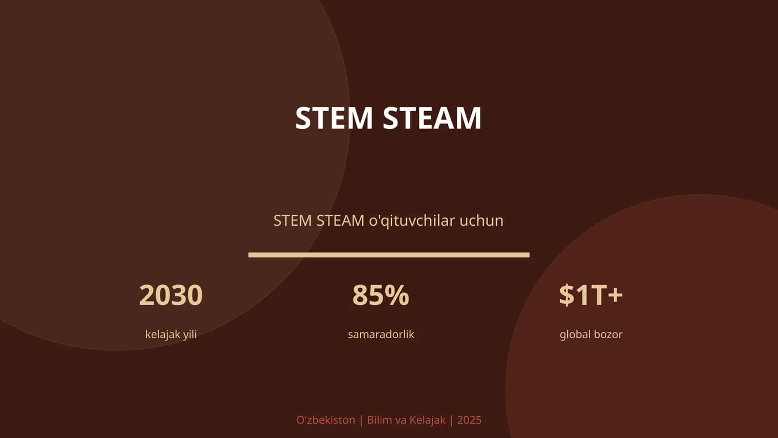 STEM STEAM o'qituvchilar uchun 1