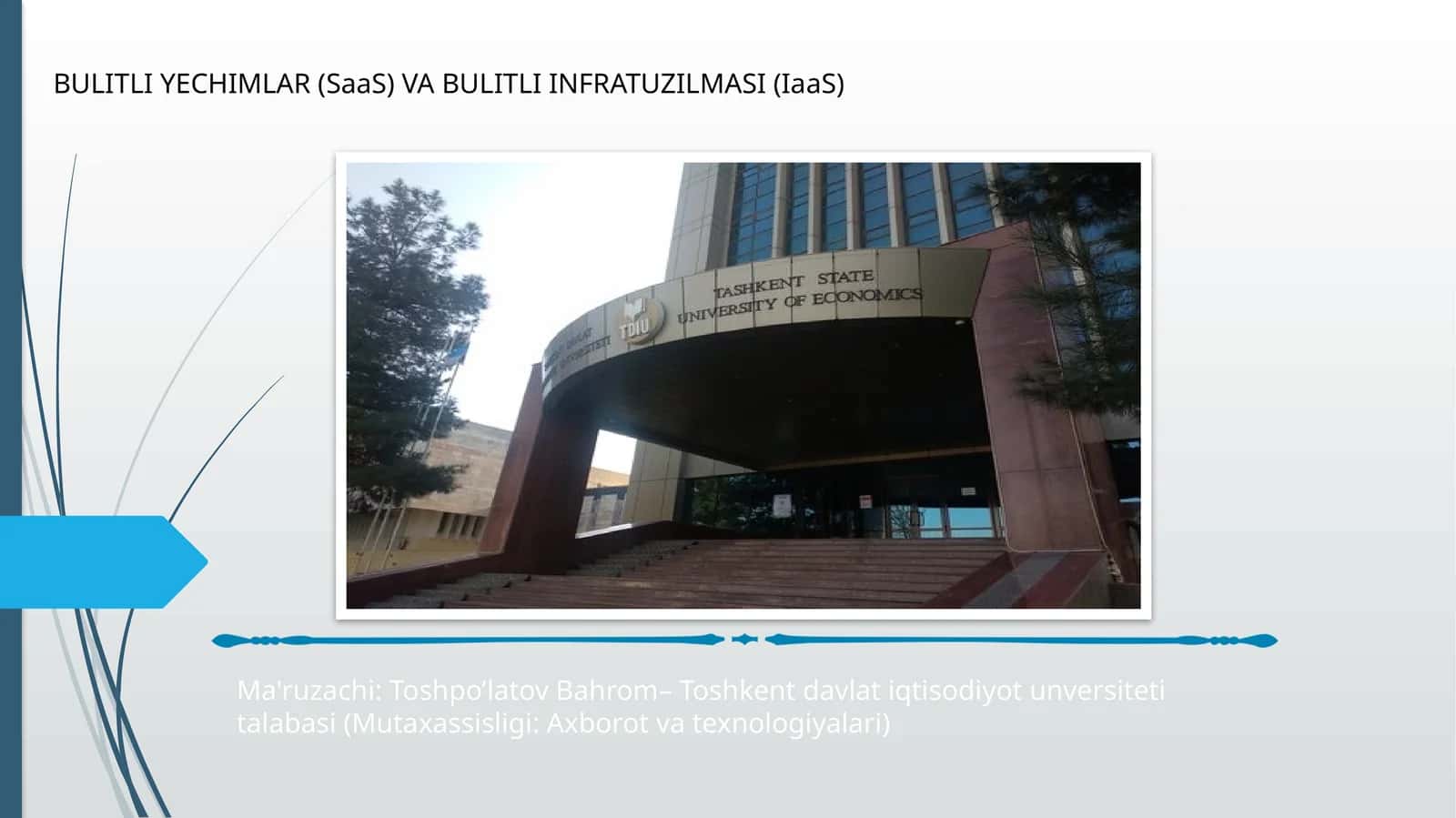 BULITLI YECHIMLAR (SaaS) VA BULITLI INFRATUZILMASI (IaaS) 1