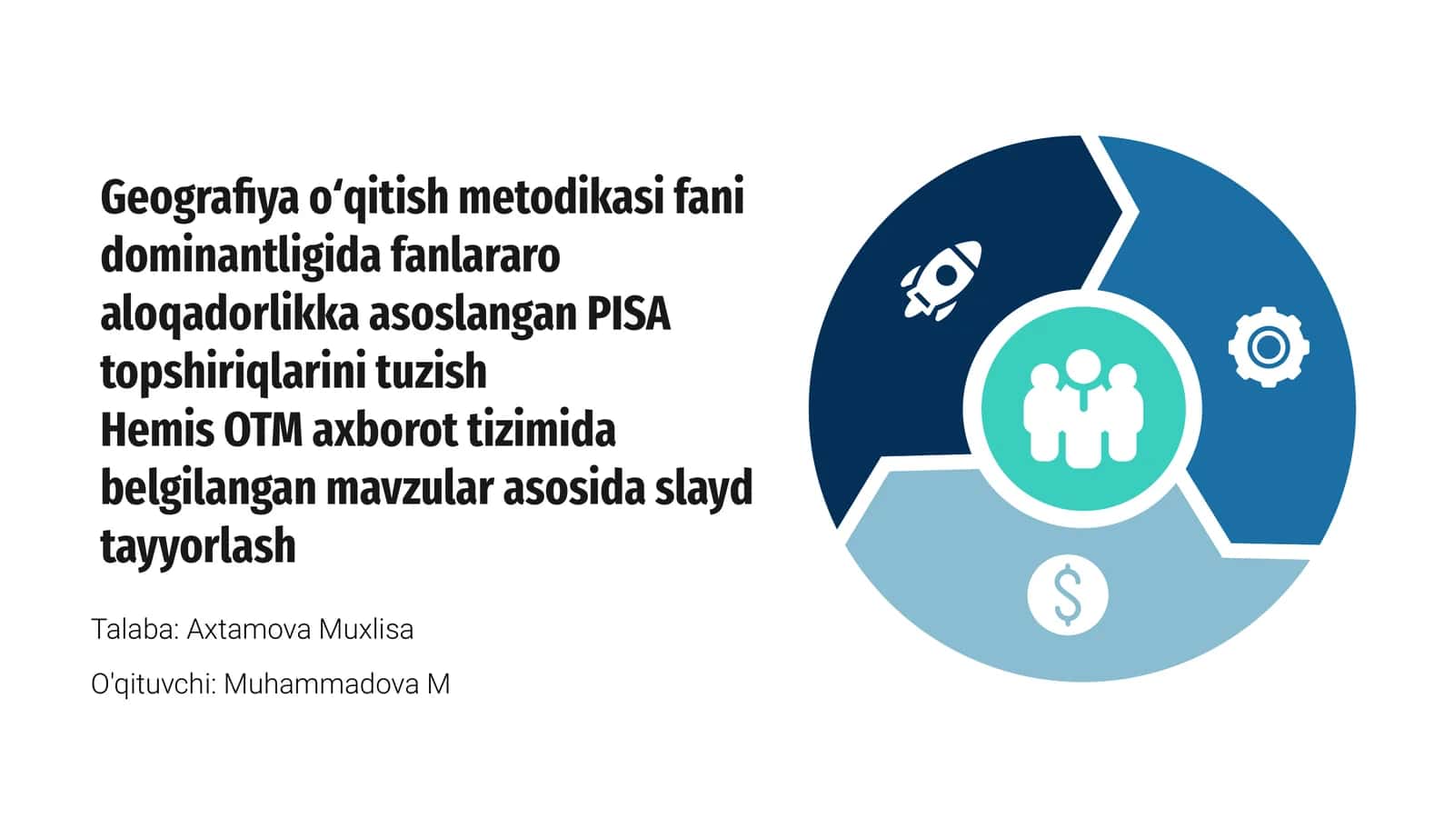 Geografiya o‘qitish metodikasi va fanlararo aloqadorlik 1