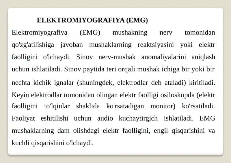 Elektromiyografiya (EMG) 1