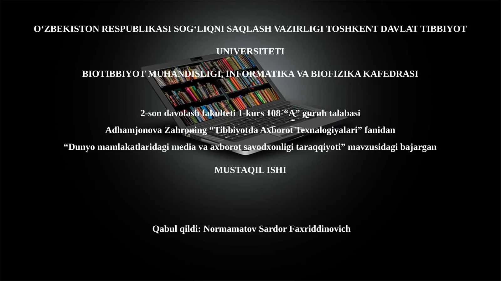 Dunyo mamlakatlaridagi media va axborot savodxonligi taraqqiyoti 1