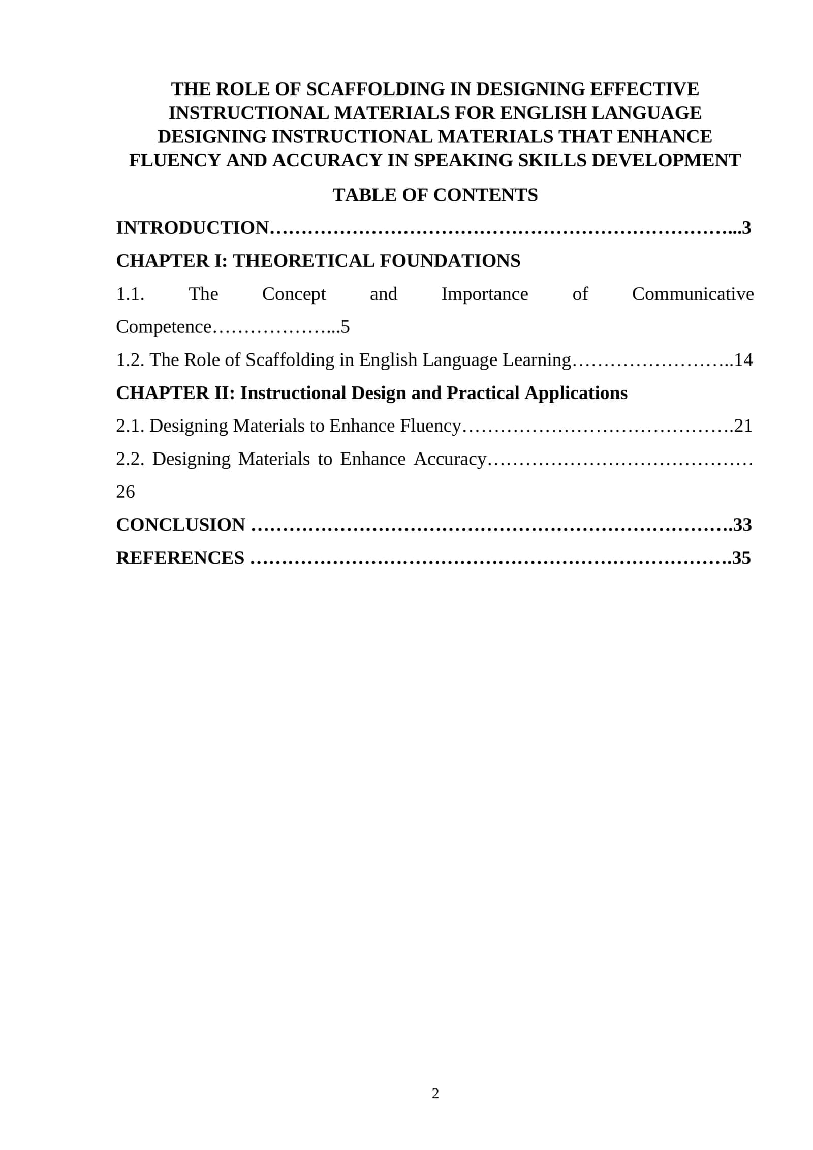 The Role of Scaffolding in Designing Effective Instructional Materials for English Language 1