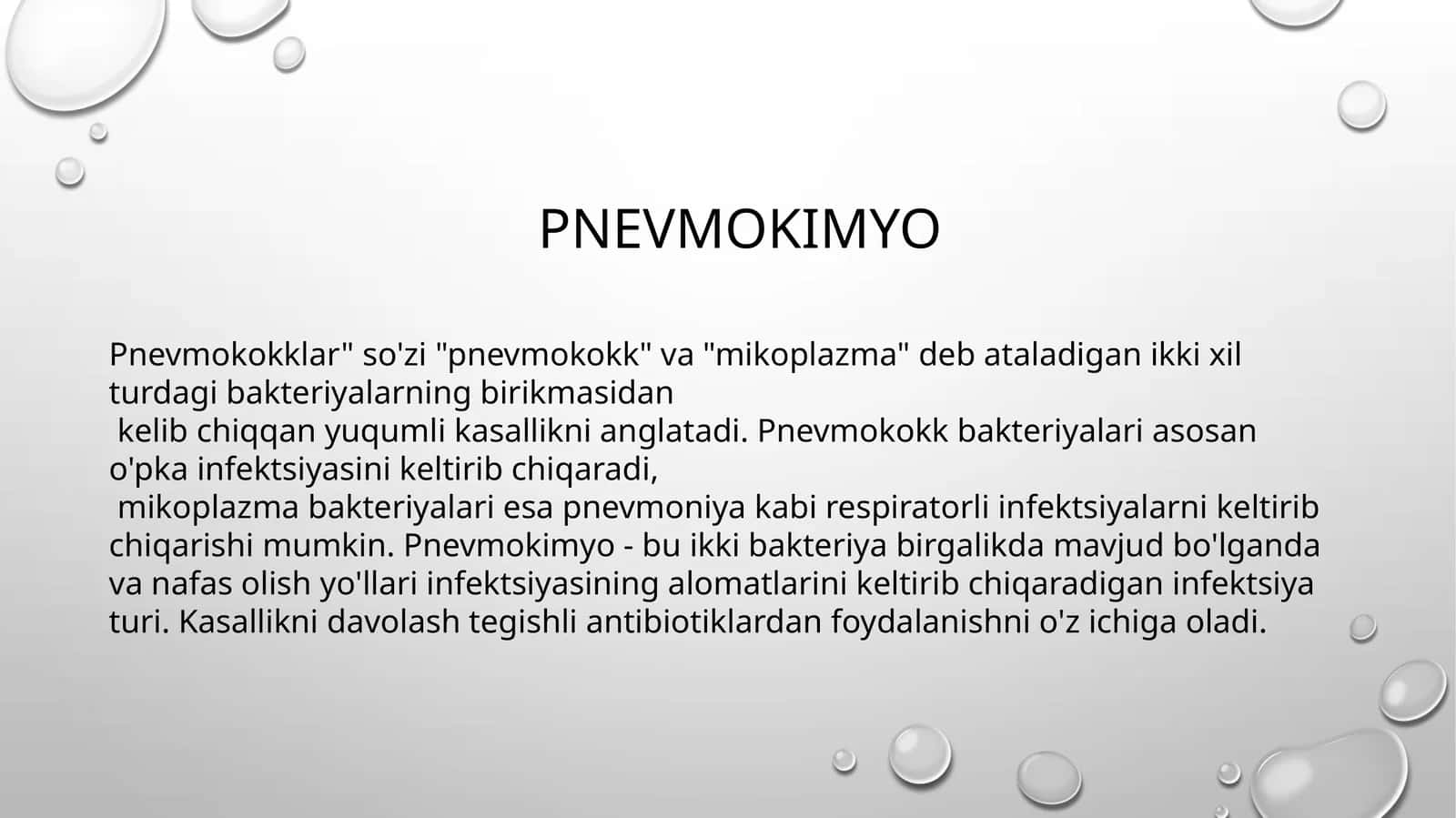 Pnevmokimyo 1
