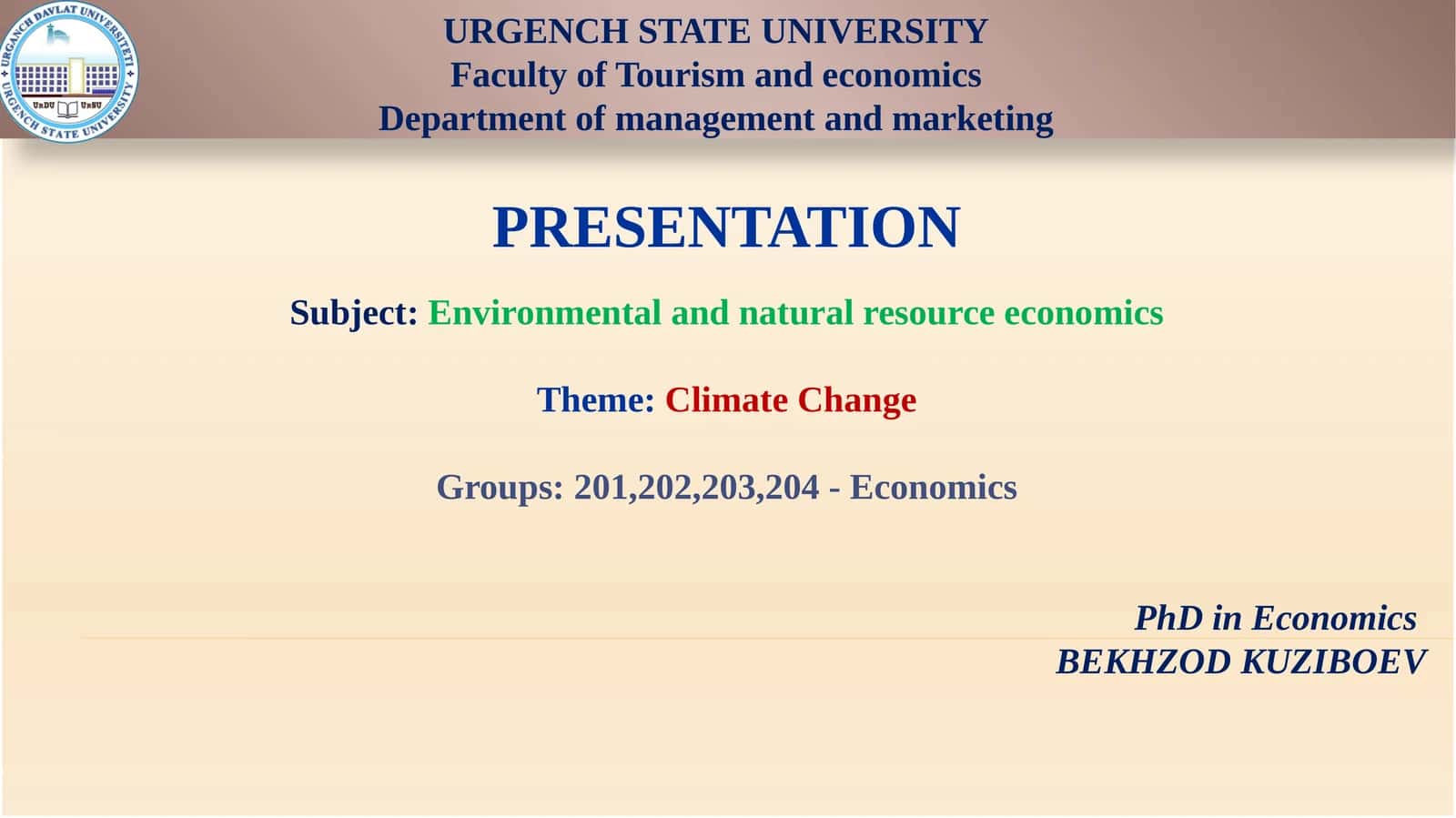 Climate Change 1