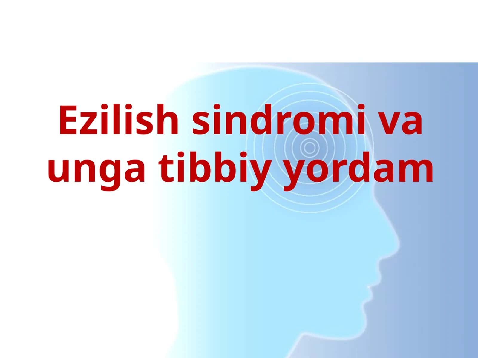 Ezilish sindromi va unga tibbiy yordam 1