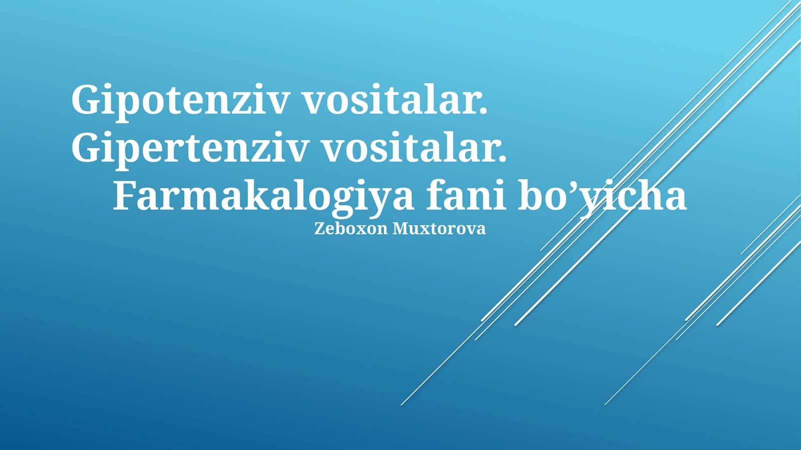 Gipotenziv vositalar 1