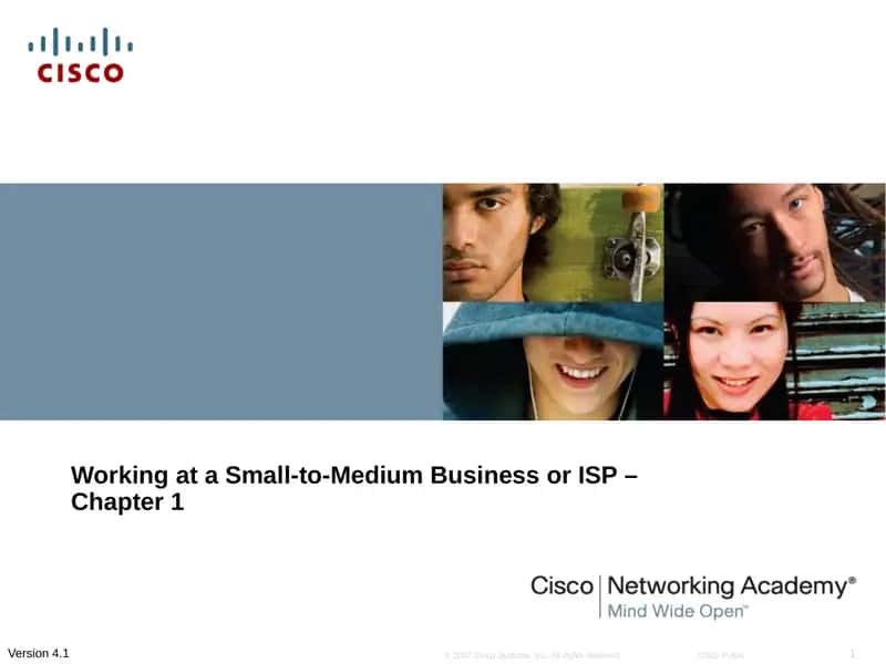 Working at a Small-to-Medium Business or ISP – Chapter 1 1