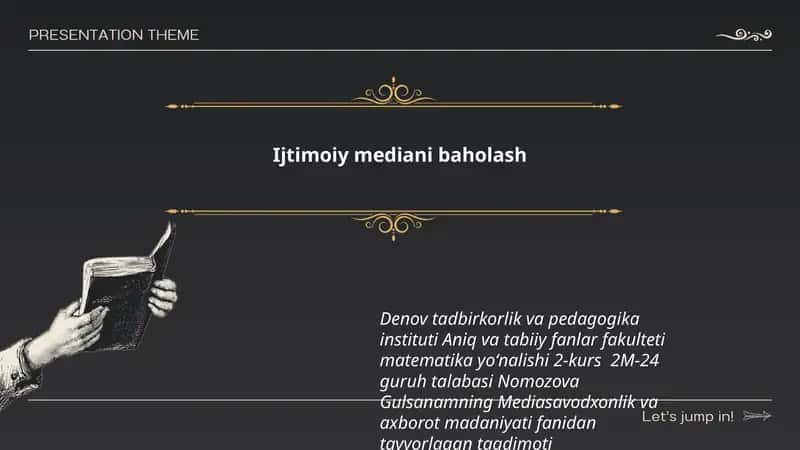 Ijtimoiy mediani baholash 1