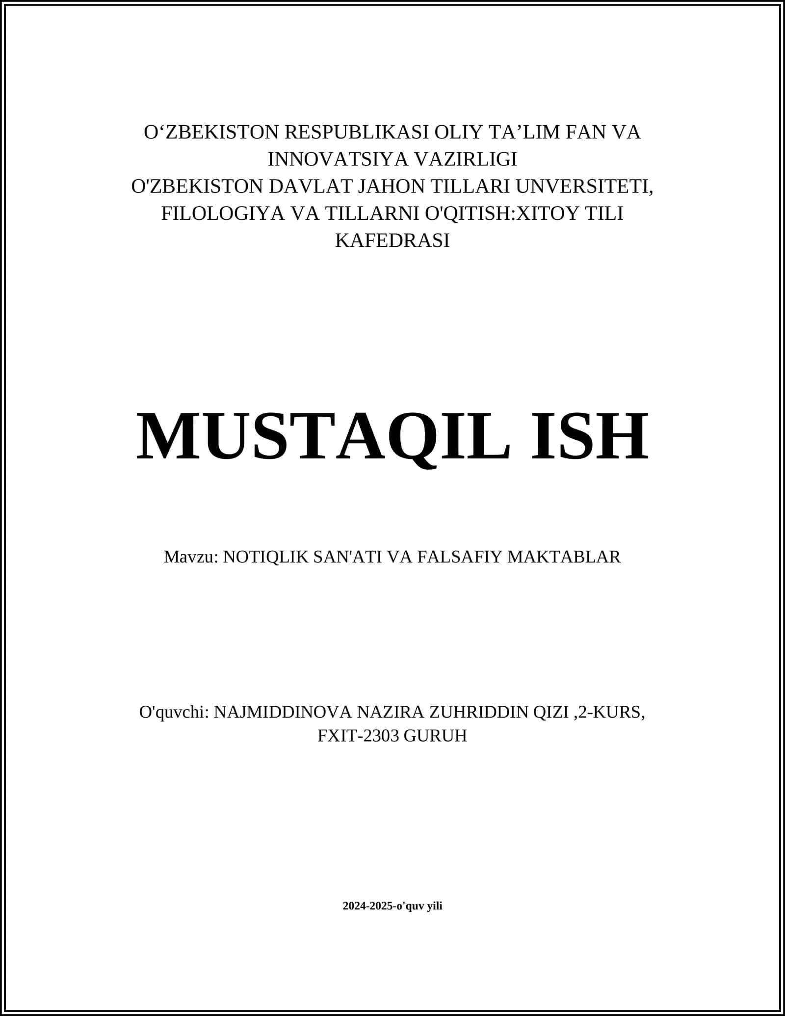 NOTIQLIK SAN'ATI VA FALSAFIY MAKTABLAR 1