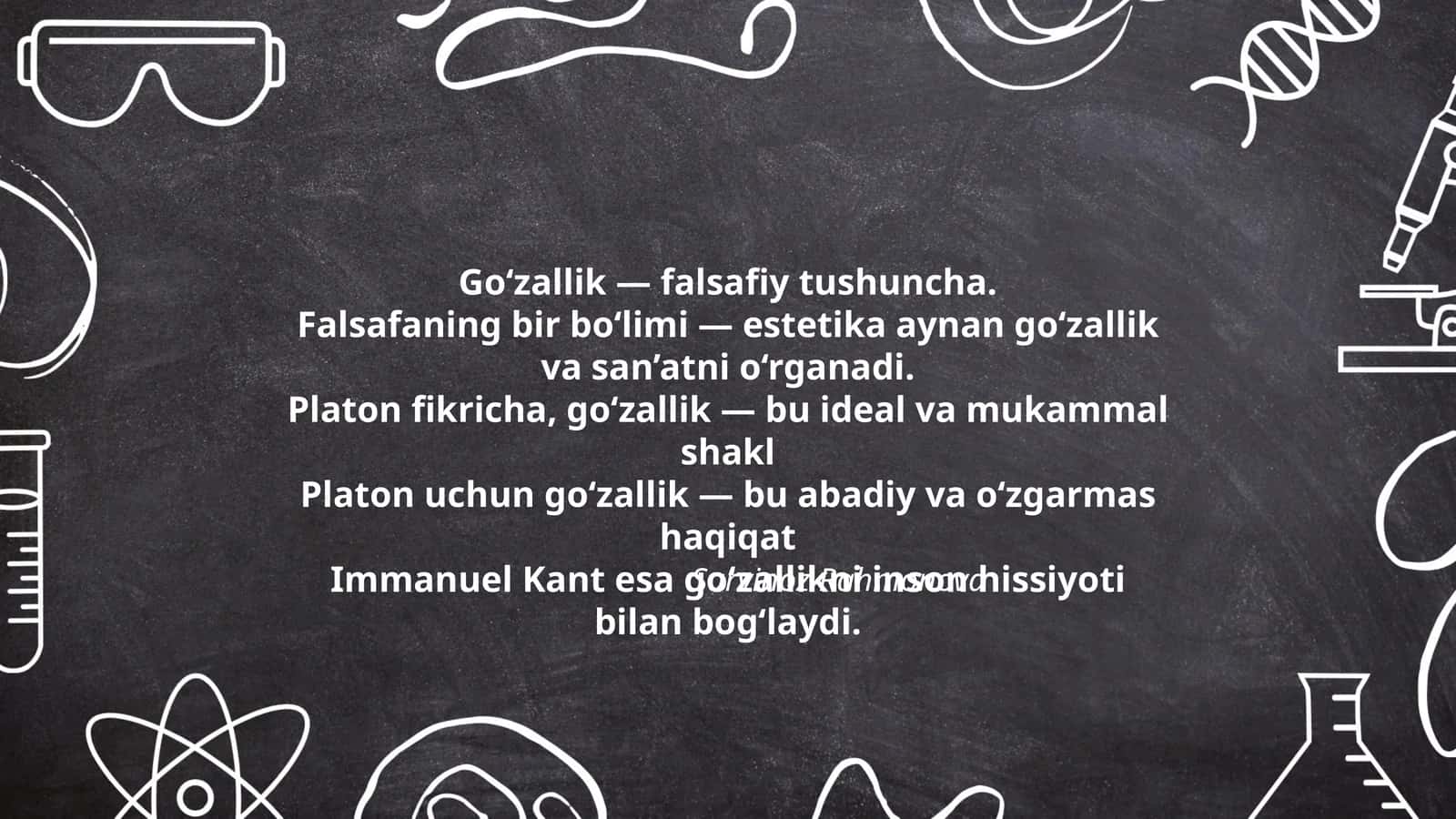 Go‘zallik — falsafiy tushuncha 1