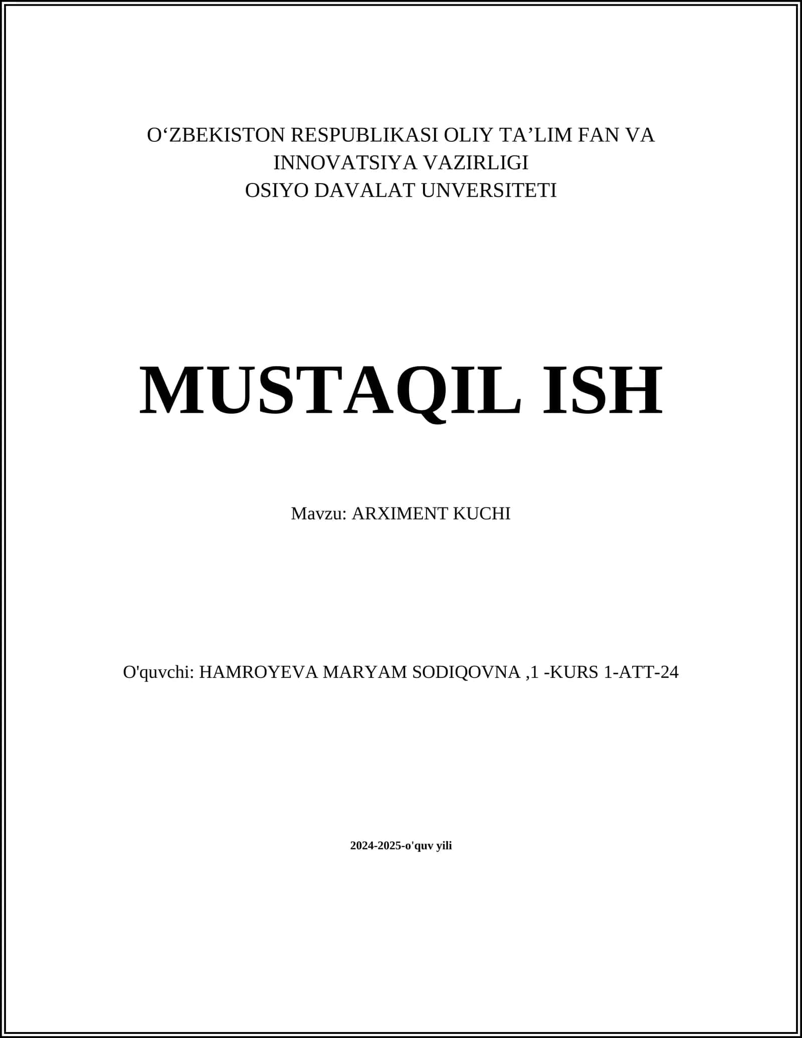 ARXIMENT KUCHI 1