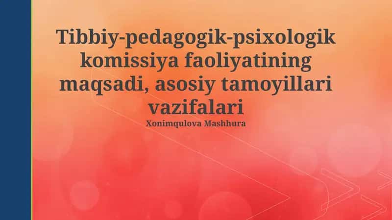 Psixologik-pedagogik yordam ko'rsatish 1