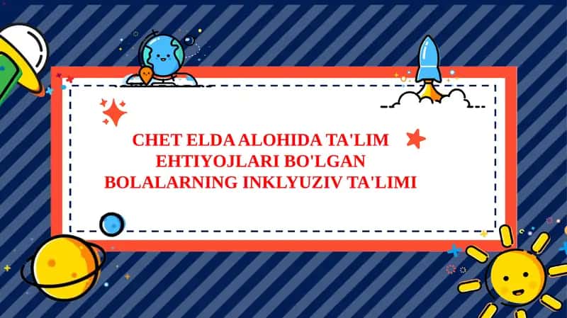 Inklyuziv ta'limning mintaqaviy modellari 1