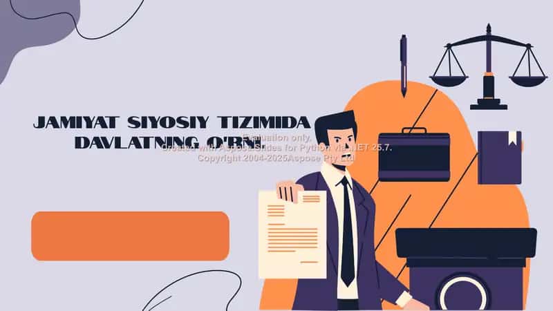 Jamiyat siyosiy tizimida davlatning o‘rni. 1
