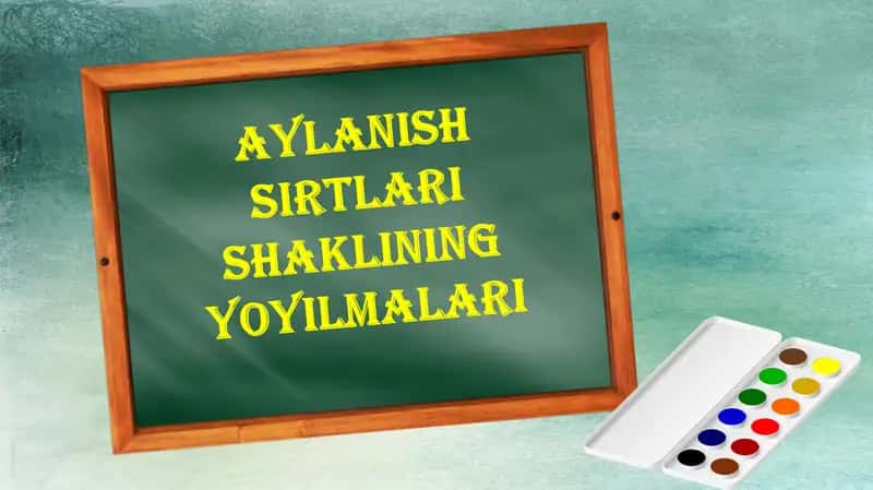 Aylanish sirtlari shaklining yoyilmalari mavzusida 1