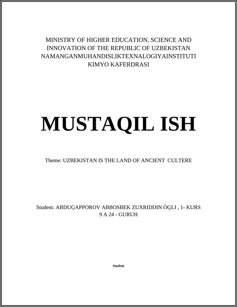 The Silk Road and Uzbekistan's Role 1
