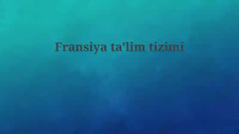 Fransiyata'limtizimi 1