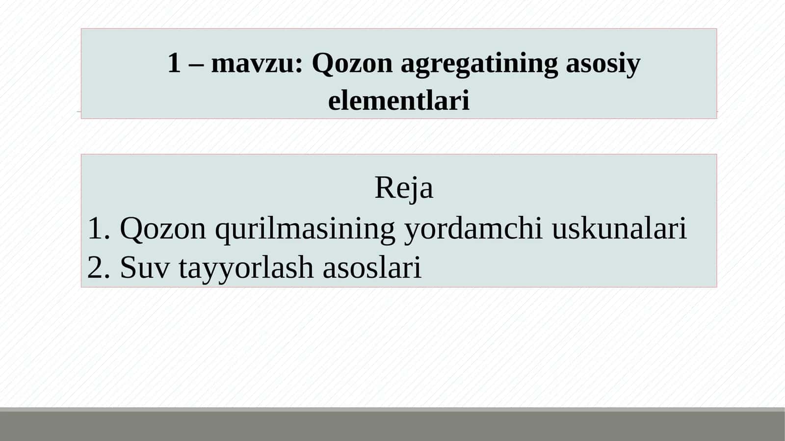 Qozon agregatining asosiy elementlari 1