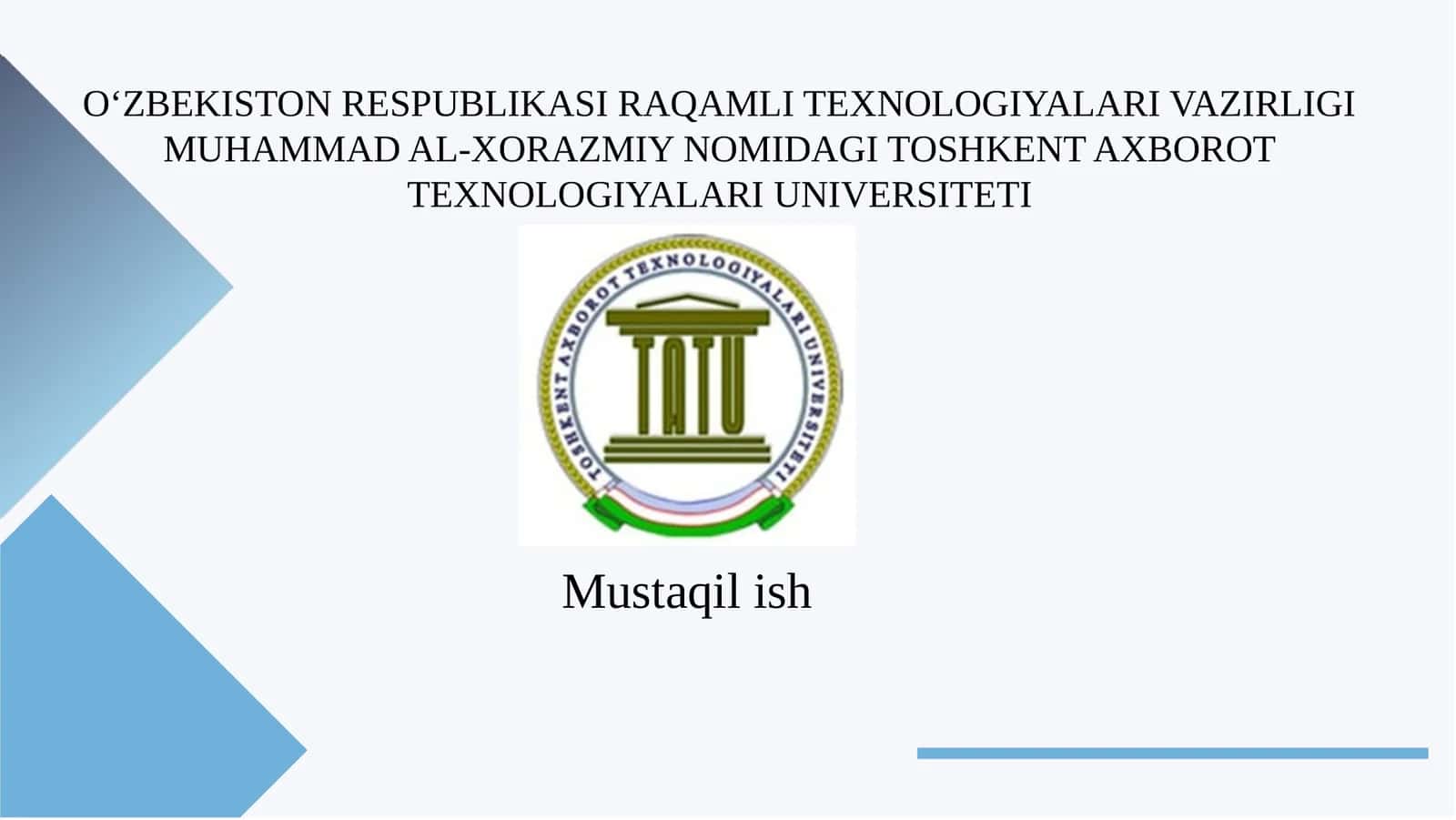 Multimediya aloqa tarmog‘ining transport telekommunikatsiya texnologiyalari,ochiq tizimlarni bir-biri bilan ishlash etalon modeli 1