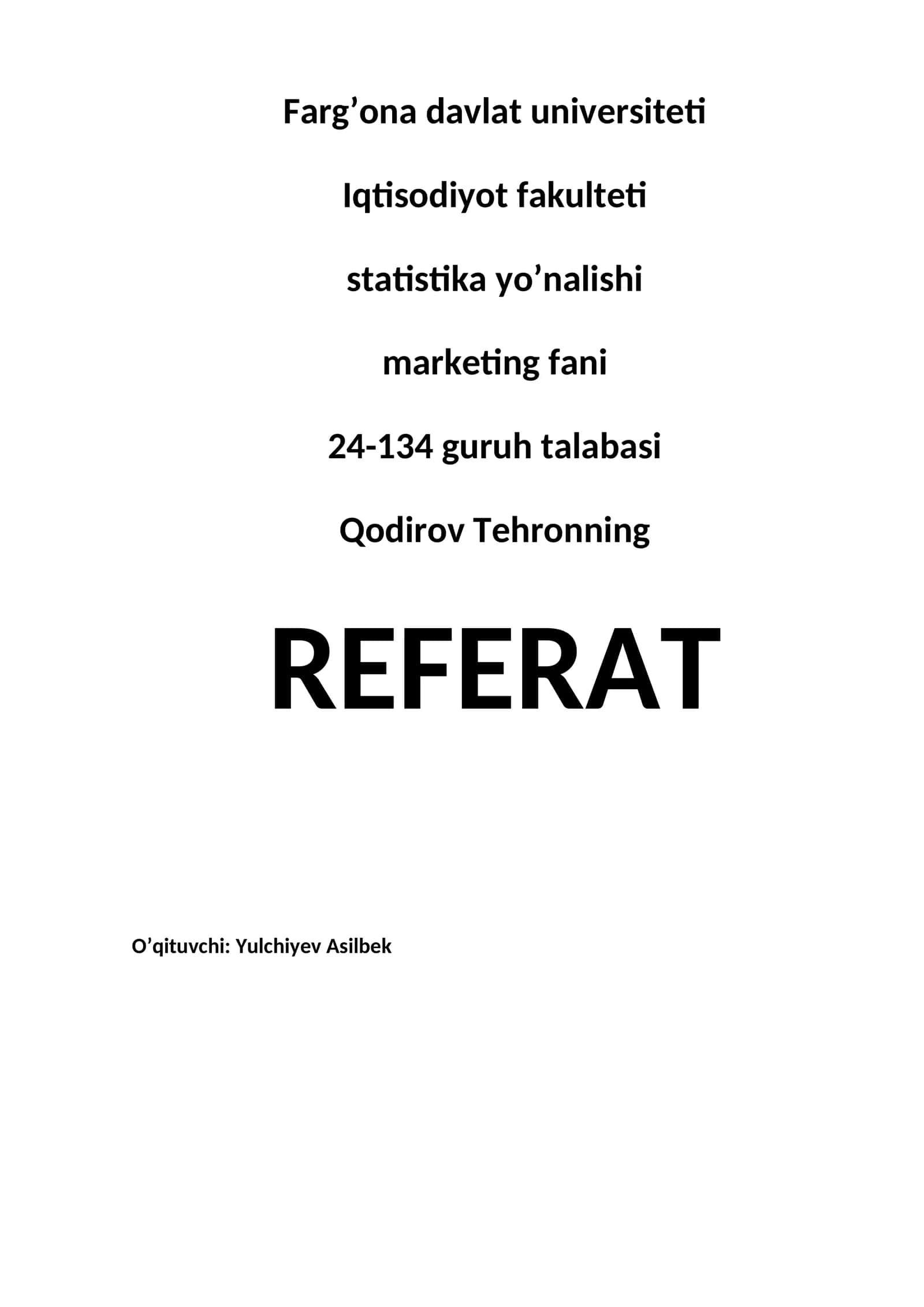 Barqaror marketing va yashil brending (green branding) konsepsiyalari 1
