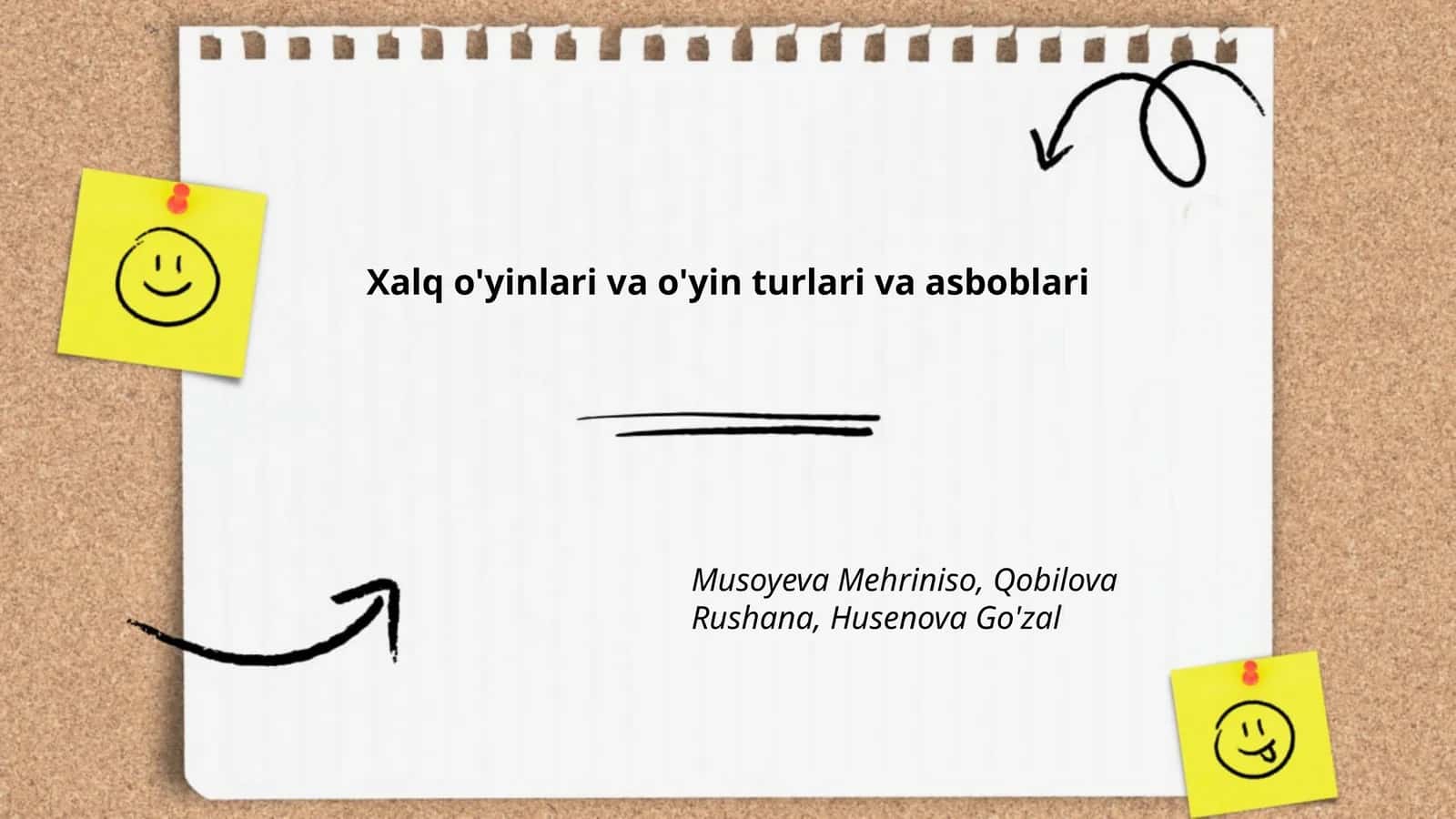 Xalq o'yinlari va o'yin turlari va asboblari 1