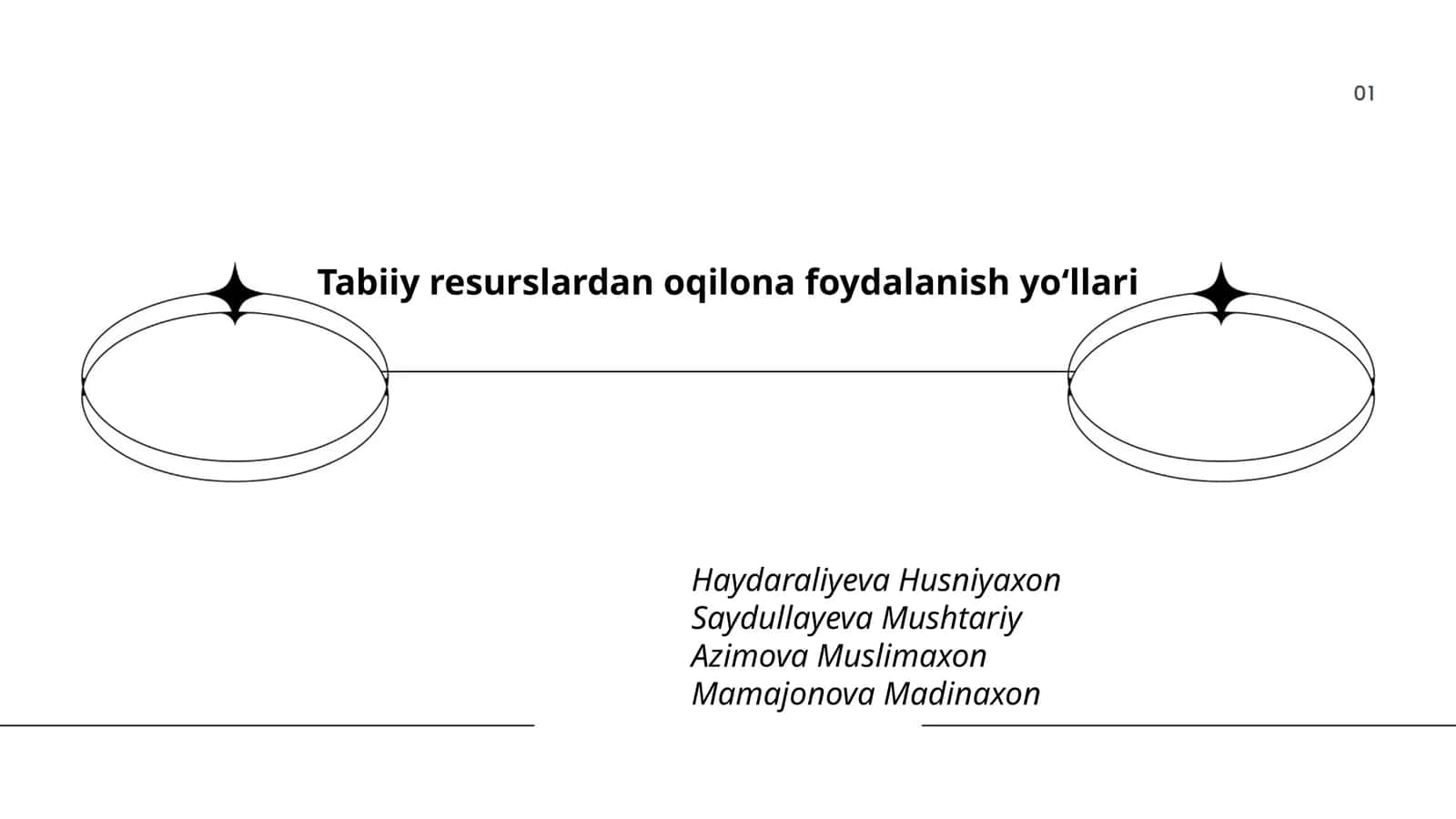 Tabiiy resurslardan oqilona foydalanish yoʻllari 1