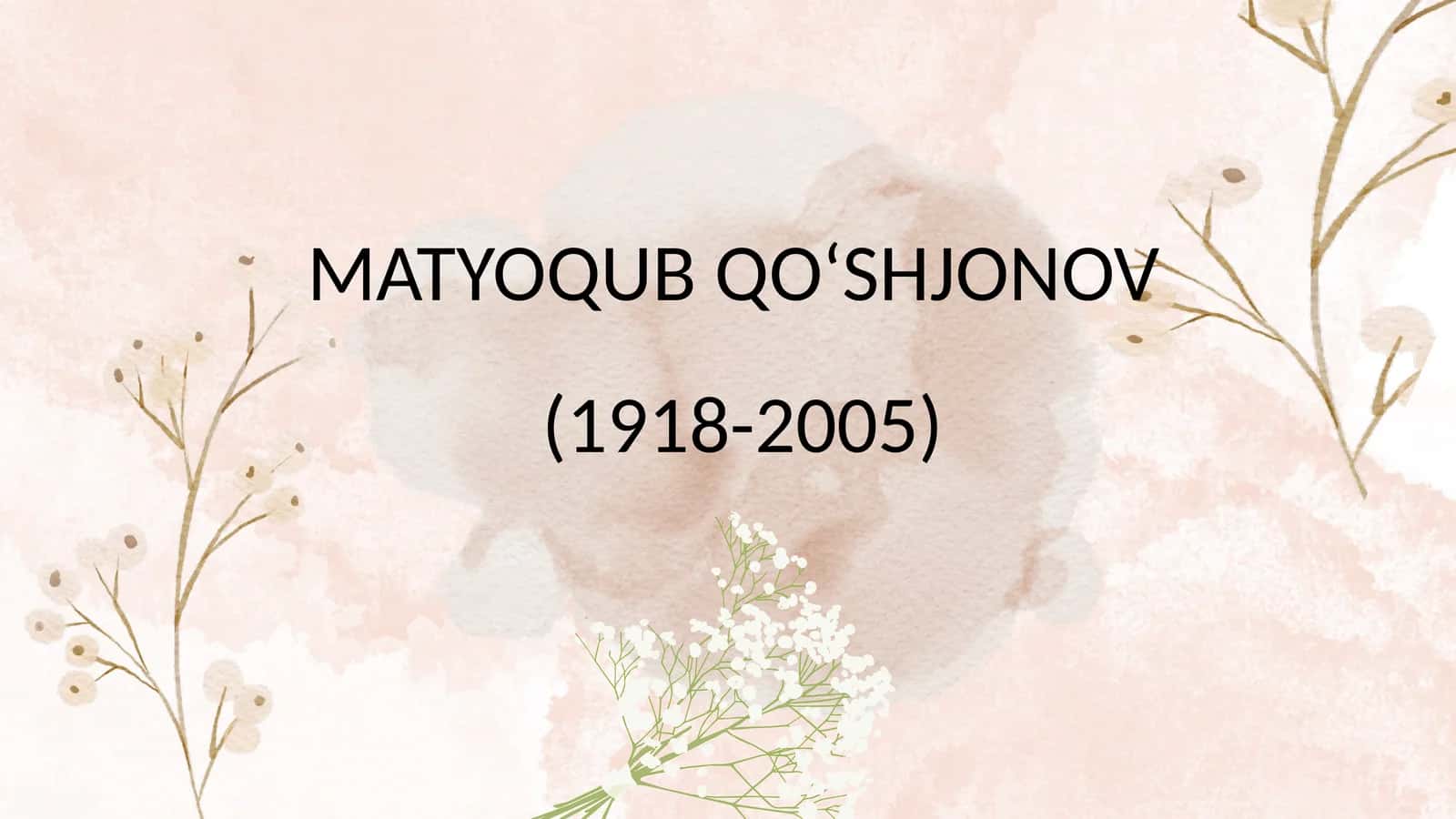 Matyoqub Qo'shjonov 1