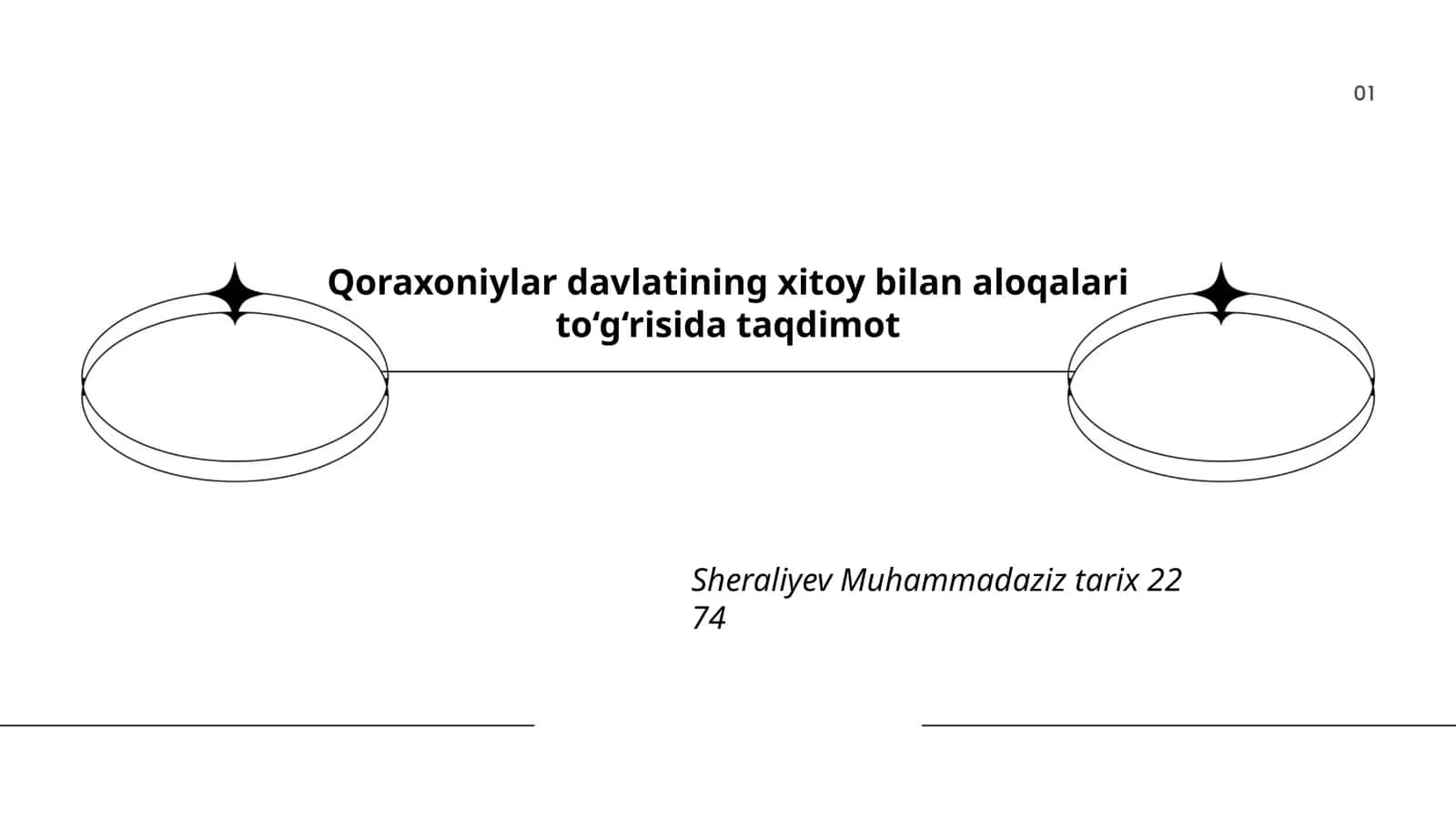 Qoraxoniylar davlatining xitoy bilan aloqalari to‘g‘risida taqdimot 1