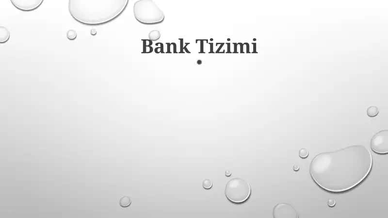 Bank Tizimi 1