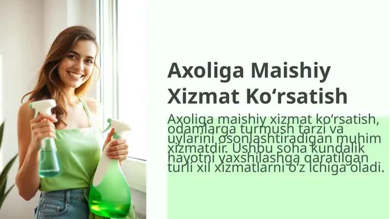 Axoliga Maishiy Xizmat Koʻrsatish 1