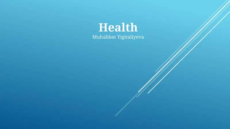 Health 1
