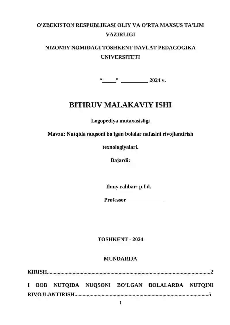 Logopediya mutaxasisligi
