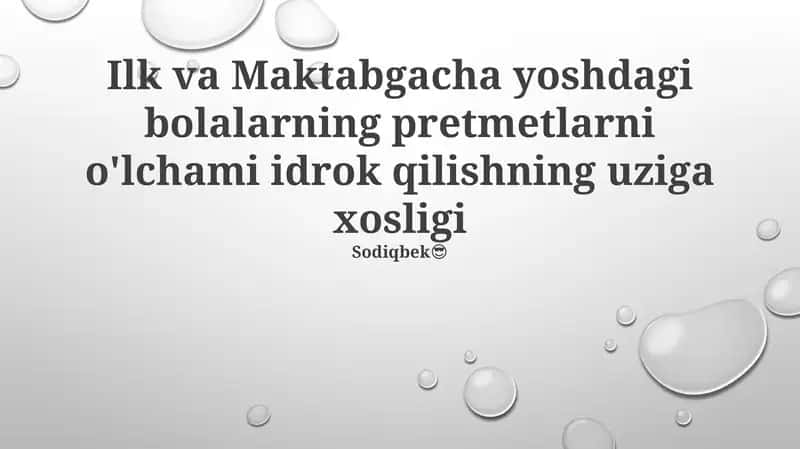 Kichkina Gigantlar: Maktabgacha yoshdagi bolalarning nostandart o'lchovi 1