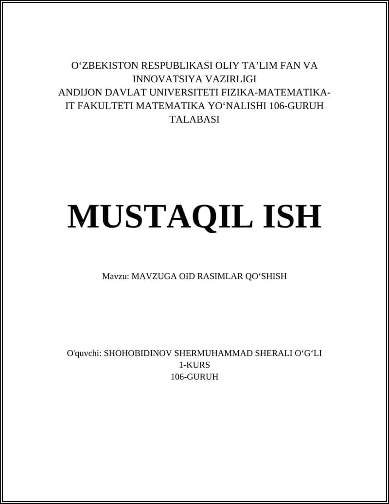 MAVZUGA OID RASIMLAR QO'SHISH 1