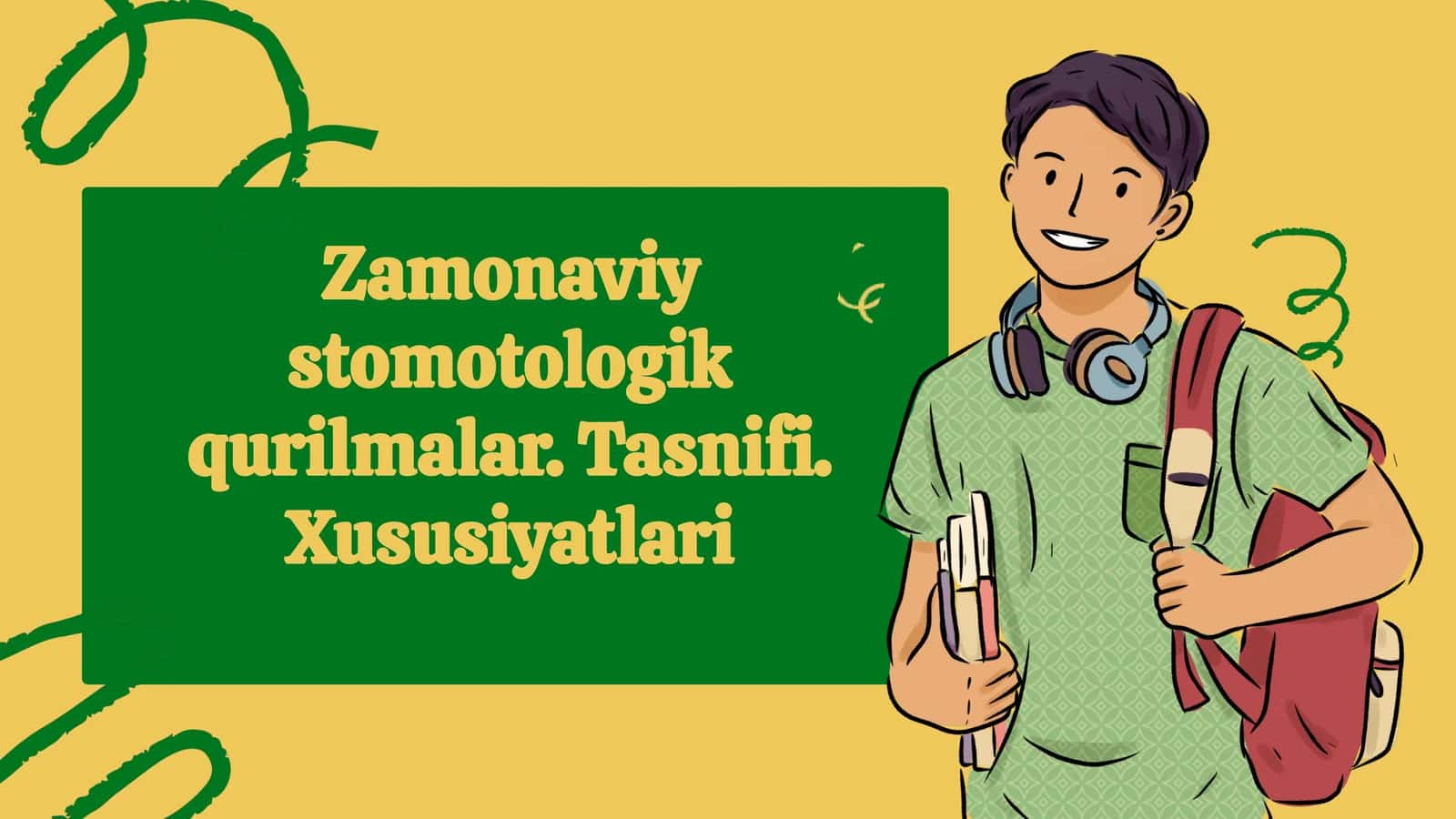 Zamonaviy stomatologik qurilmalar tasnifi va xususiyatlari (slayd/mustaqil ish/taqdimot/prezintatsiya) 1