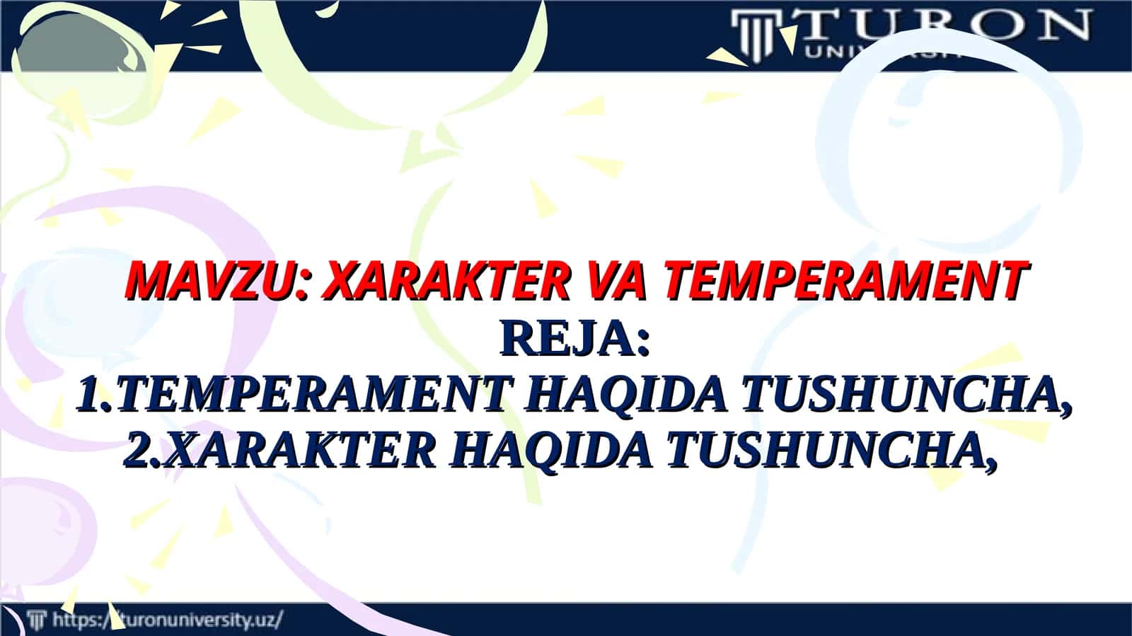 XARAKTER VA TEMPERAMENT 1