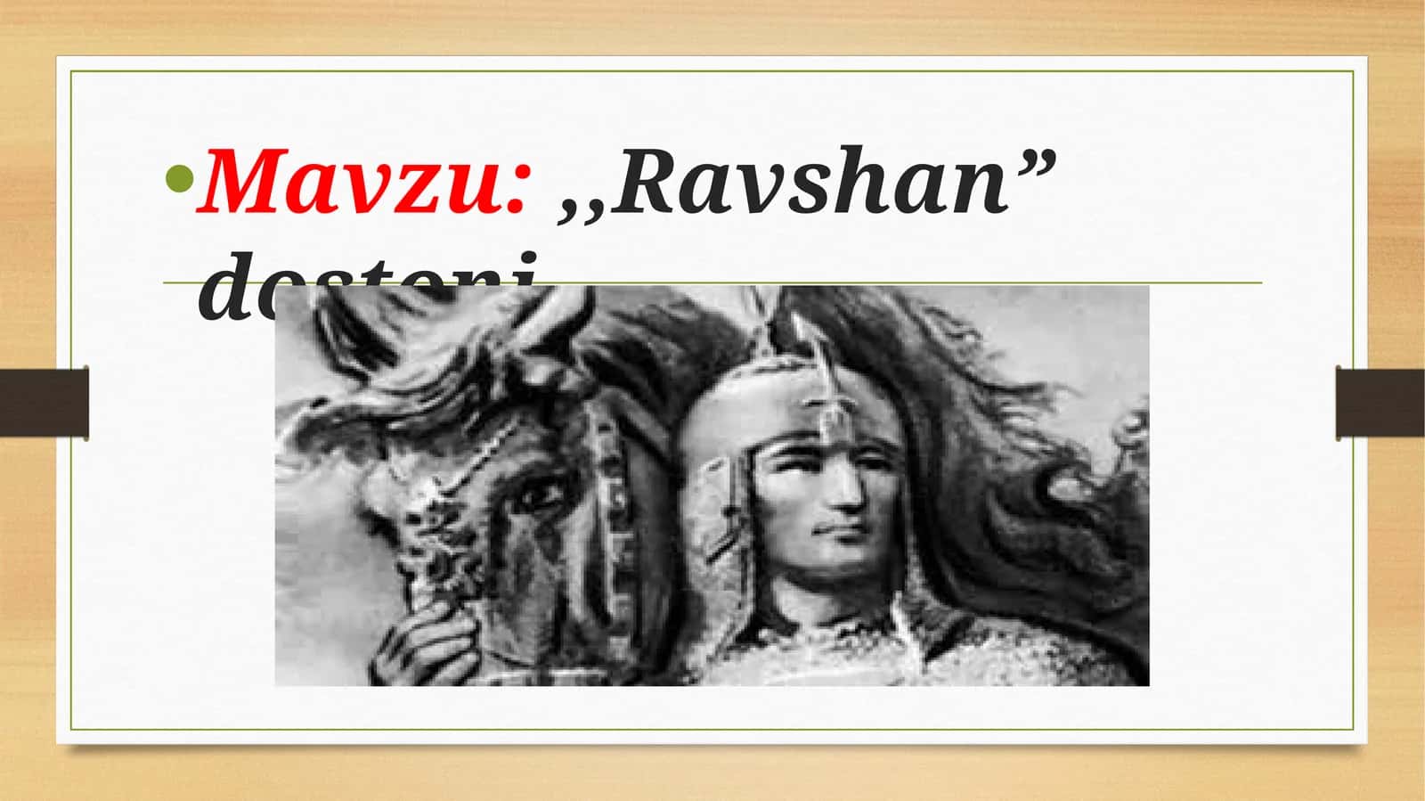 "Ravshan”dostoni" 1