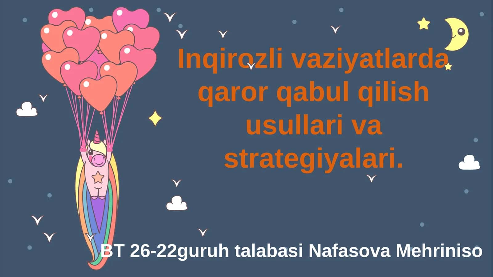 Inqirozli vaziyatlarda qaror qabul qilish usullari va strategiyalari 1