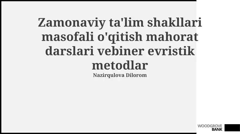 Evristik Usullar 1