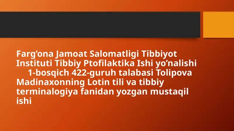 Lotincha hafta kunlari 1