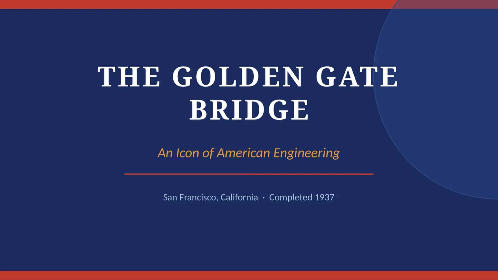 The golden gate bridge 1