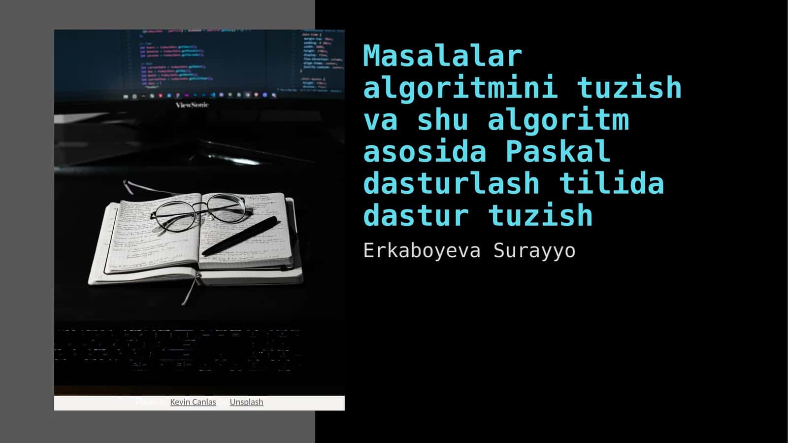 Masalalarni algoritmini tuzish 1
